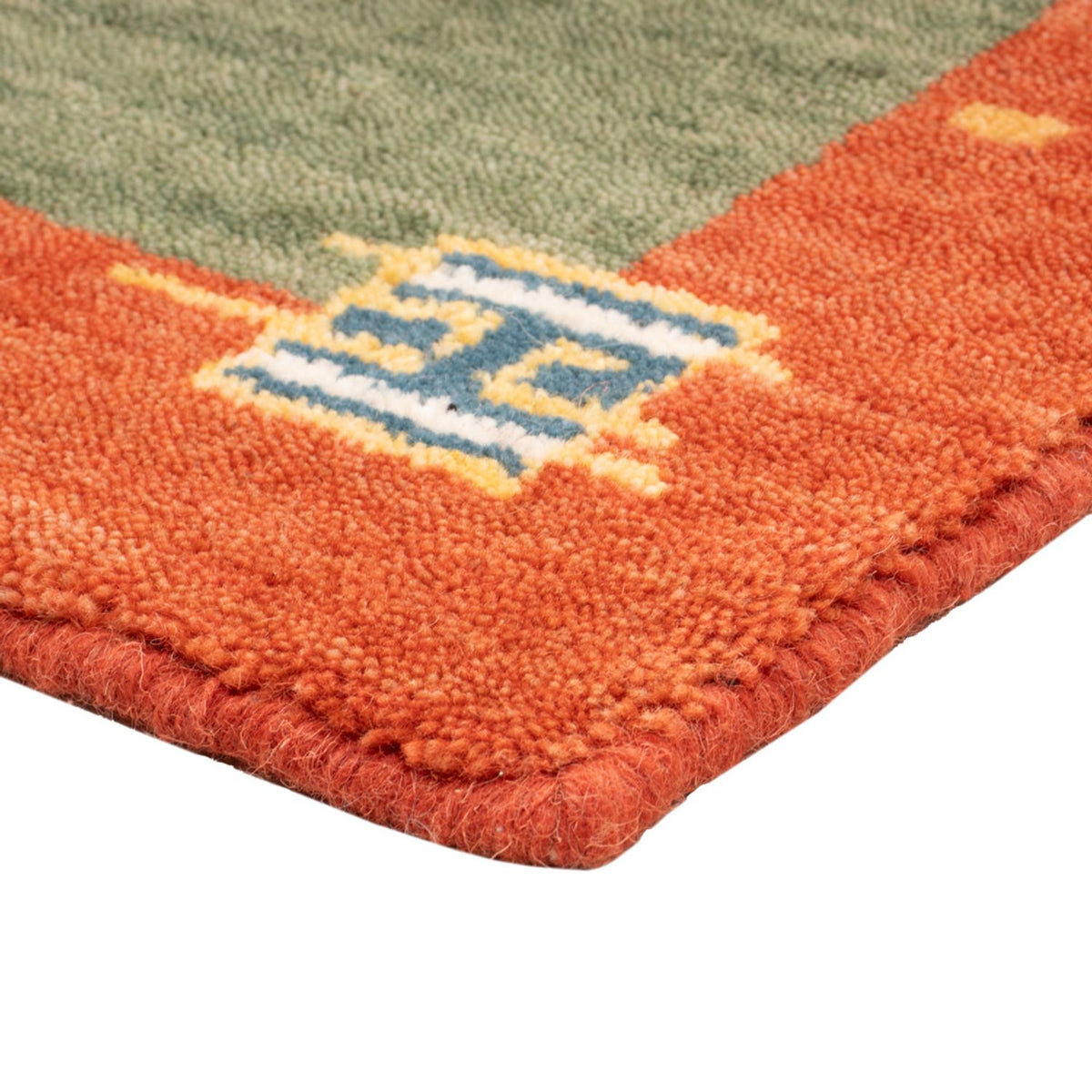 Alfombra Gabbeh - Softy - 90 x 60 cm - verde