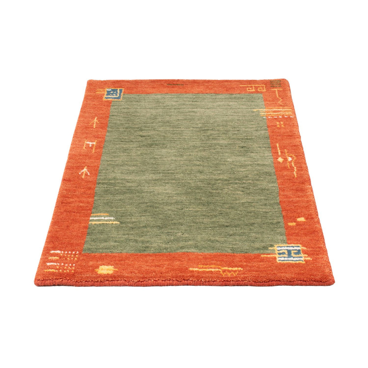Alfombra Gabbeh - Softy - 90 x 60 cm - verde