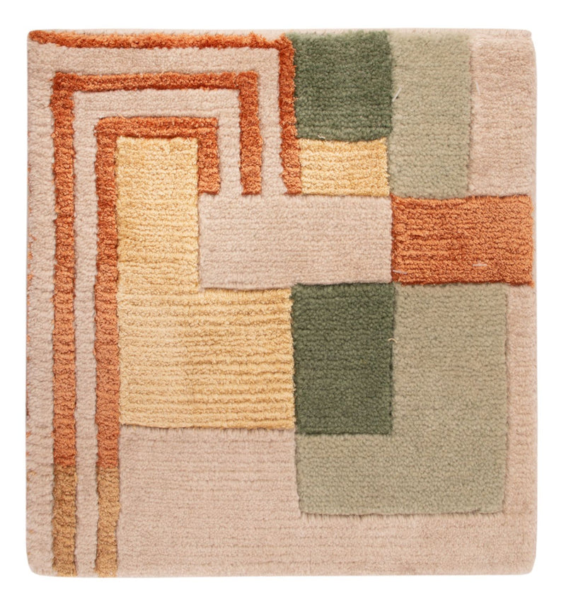 Alfombra de diseño cuadrado  - 30 x 30 cm - verde