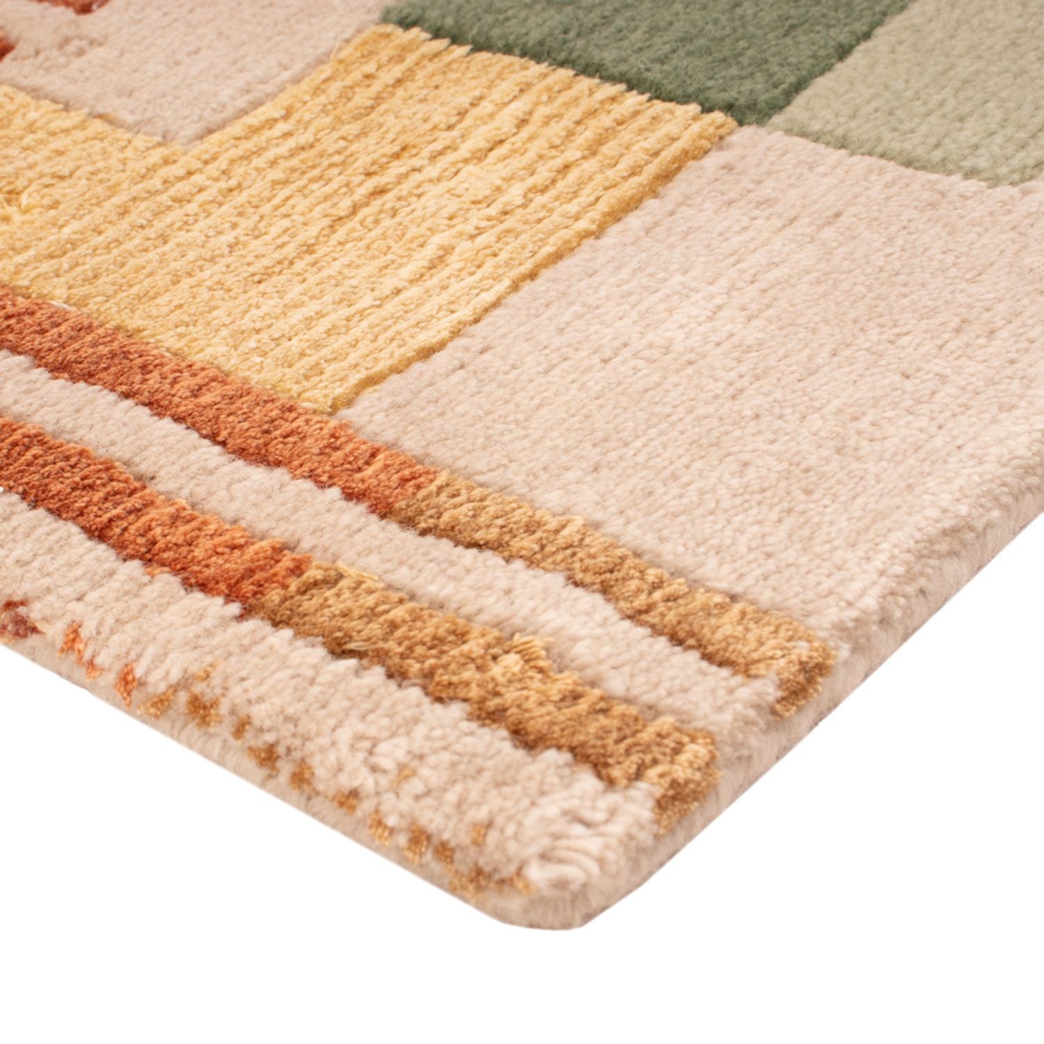 Alfombra de diseño cuadrado  - 30 x 30 cm - verde