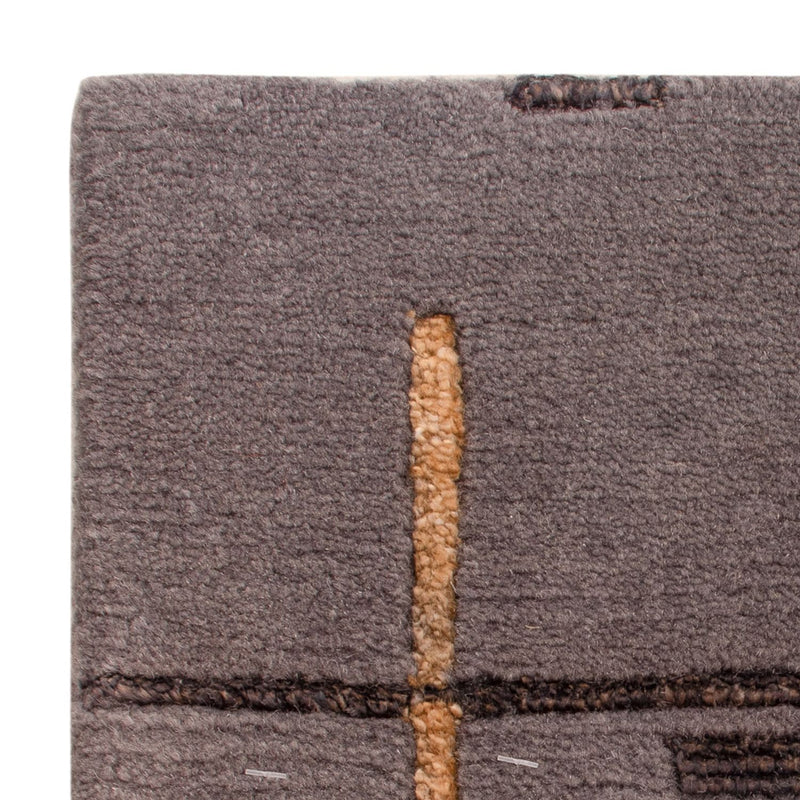 Alfombra de diseño cuadrado  - 30 x 30 cm - gris