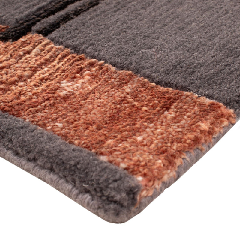 Alfombra de diseño cuadrado  - 30 x 30 cm - gris
