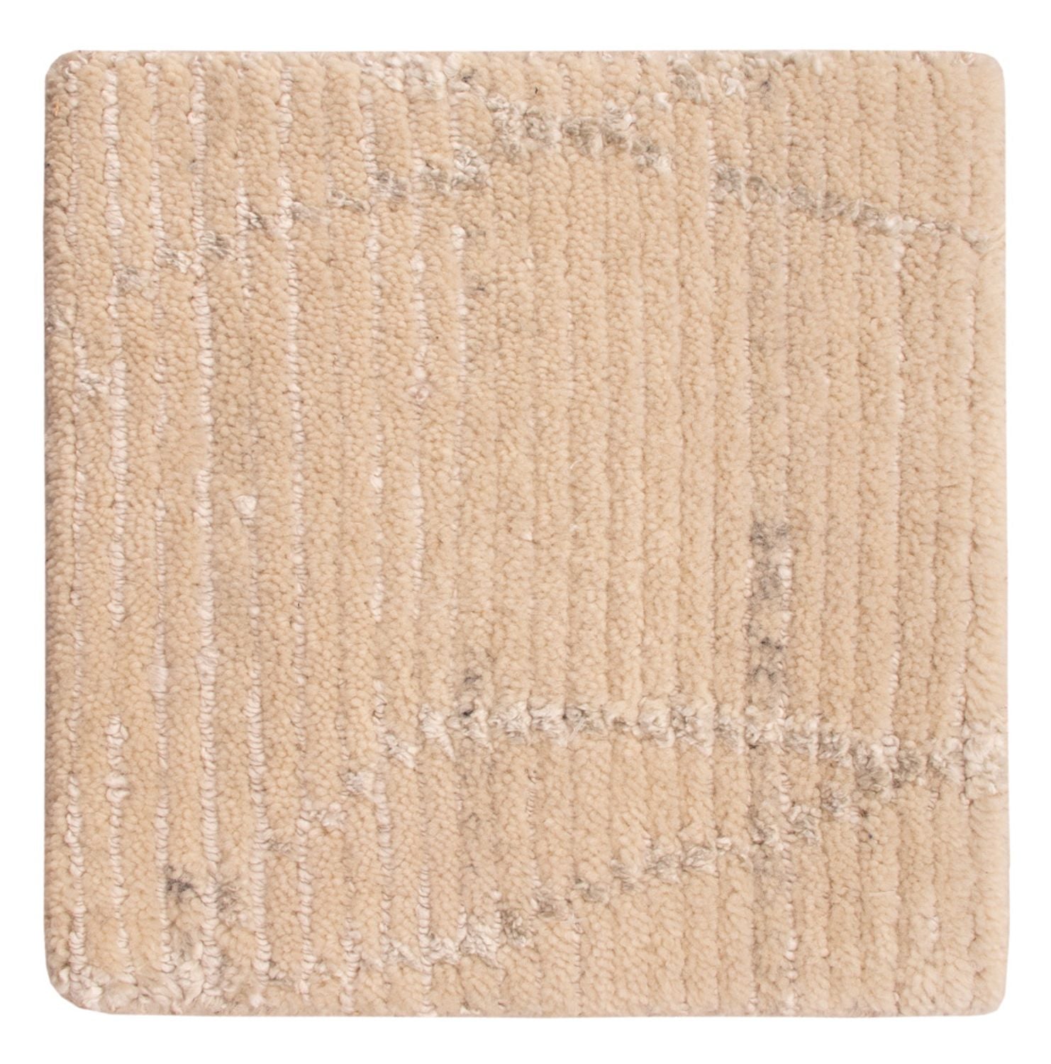 Alfombra de diseño cuadrado  - 30 x 30 cm - blanco natural