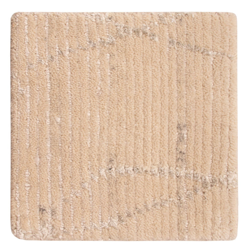 Alfombra de diseño cuadrado  - 30 x 30 cm - blanco natural