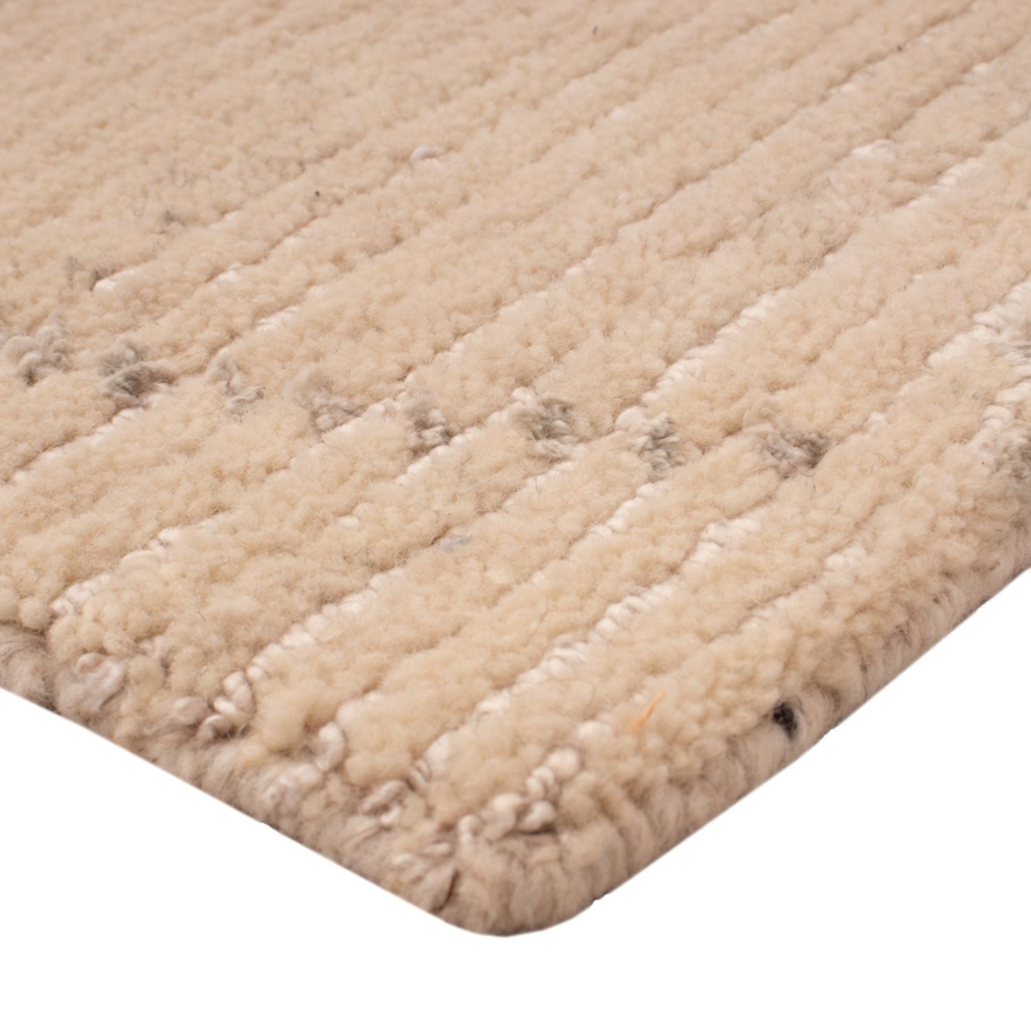 Alfombra de diseño cuadrado  - 30 x 30 cm - blanco natural