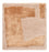 Alfombra de diseño cuadrado  - 30 x 30 cm - oro scala