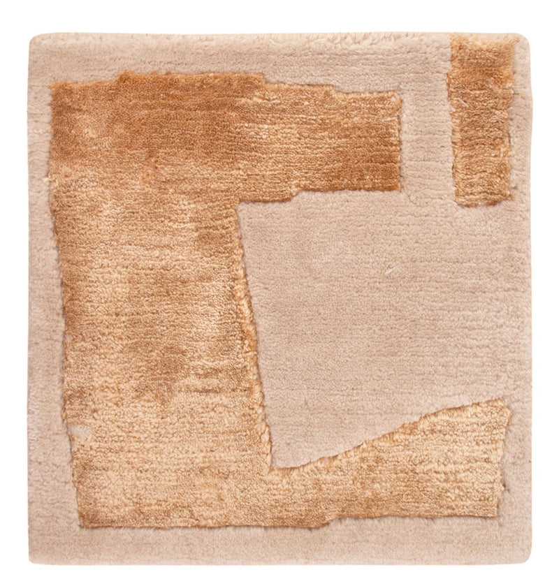 Alfombra de diseño cuadrado  - 30 x 30 cm - oro scala