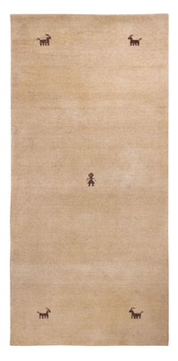 Alfombra de pasillo Alfombra Gabbeh - Softy - 200 x 80 cm - beige