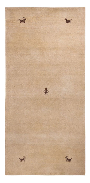 Alfombra de pasillo Alfombra Gabbeh - Softy - 200 x 80 cm - beige