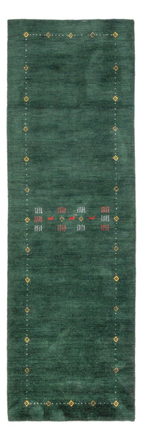 Alfombra de pasillo Alfombra Gabbeh - Softy - 300 x 80 cm - verde