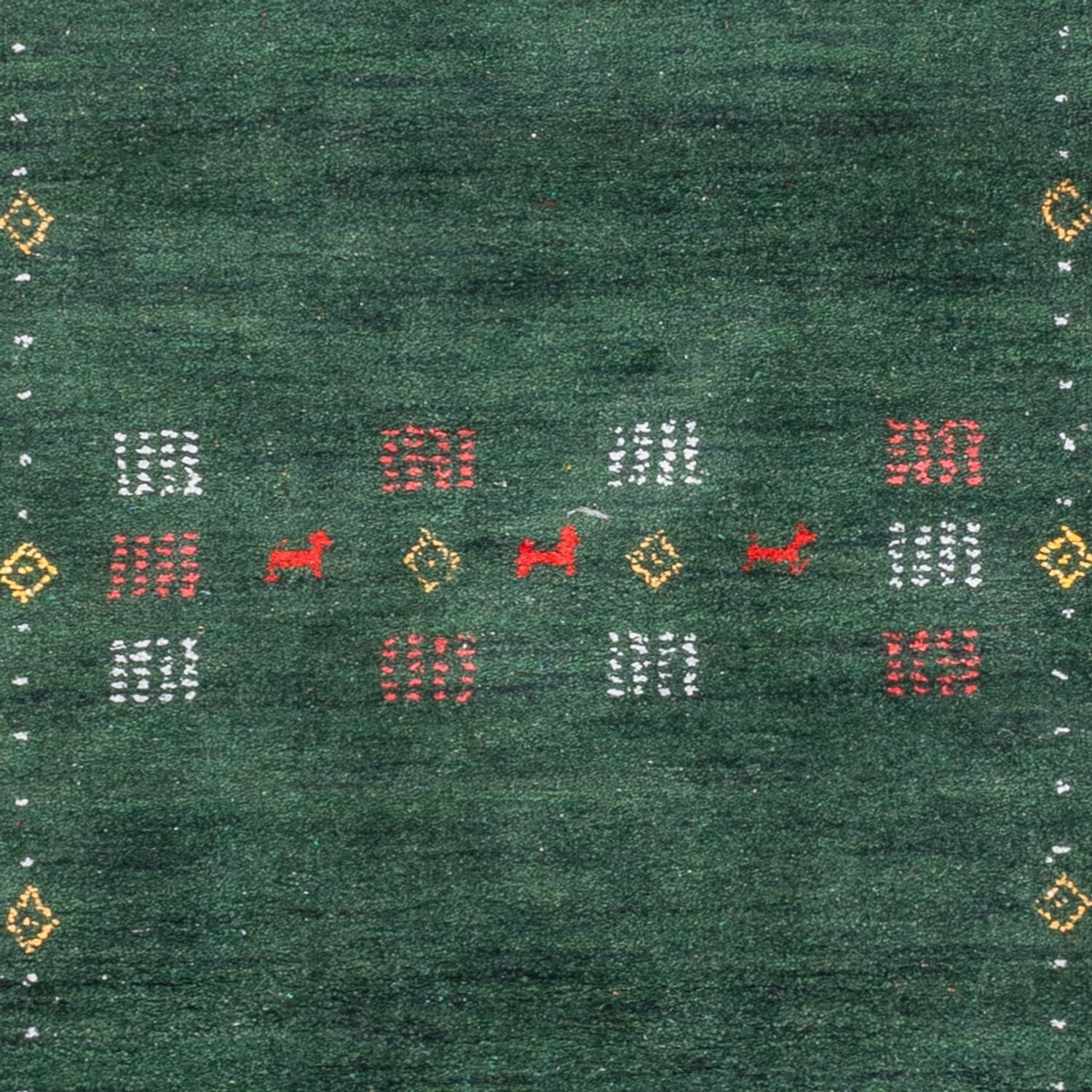 Alfombra de pasillo Alfombra Gabbeh - Softy - 300 x 80 cm - verde
