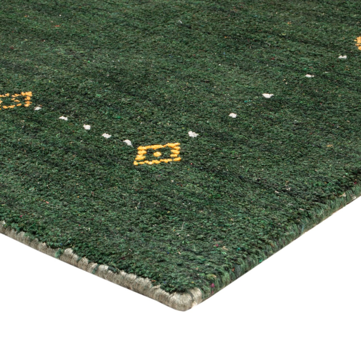 Alfombra de pasillo Alfombra Gabbeh - Softy - 300 x 80 cm - verde