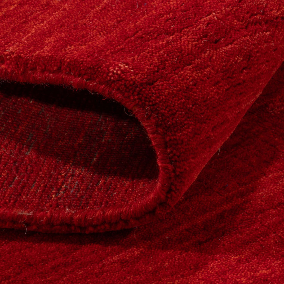 Alfombra Gabbeh - Loribaft Softy - 150 x 100 cm - rojo