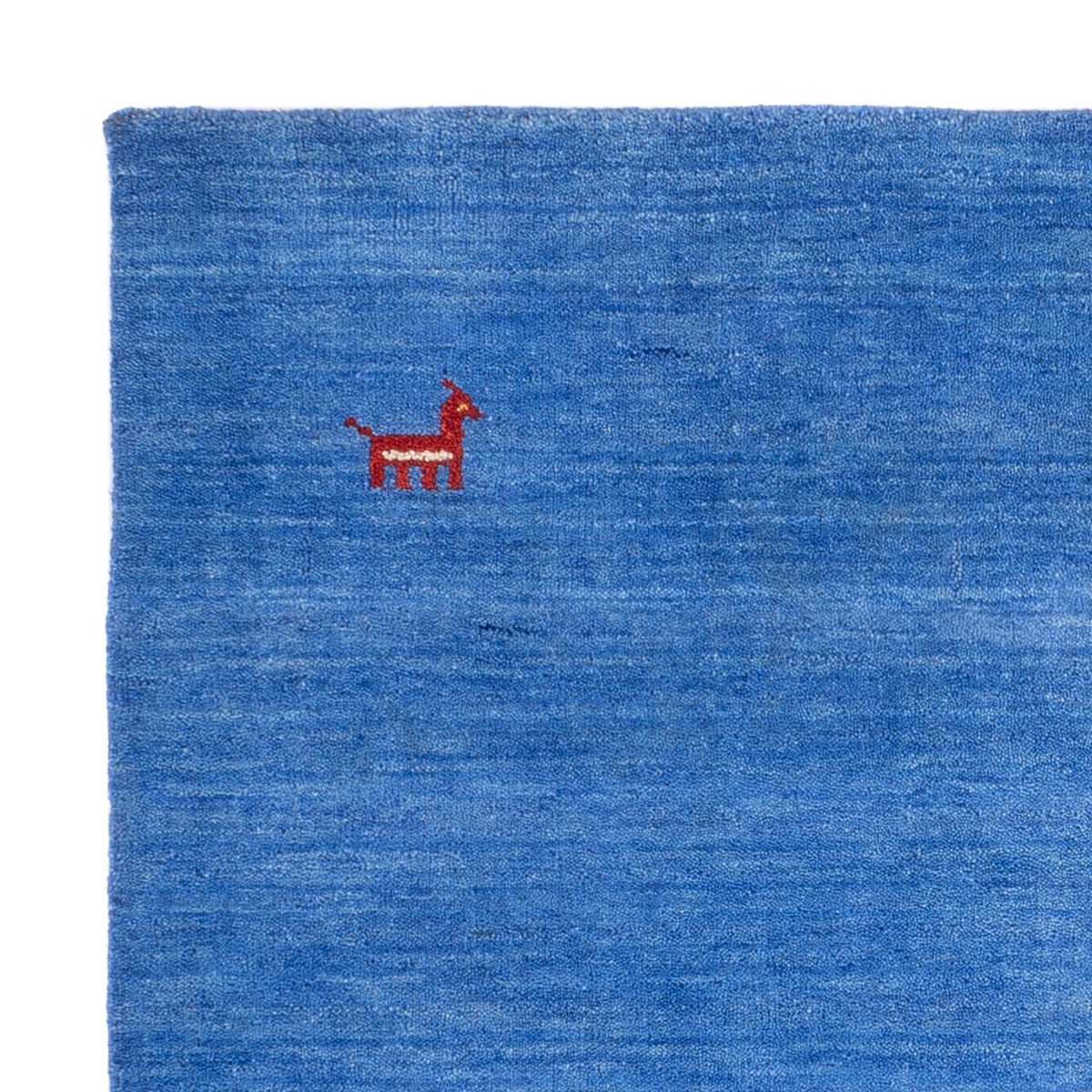 Alfombra Gabbeh - Softy cuadrado  - 150 x 150 cm - azul