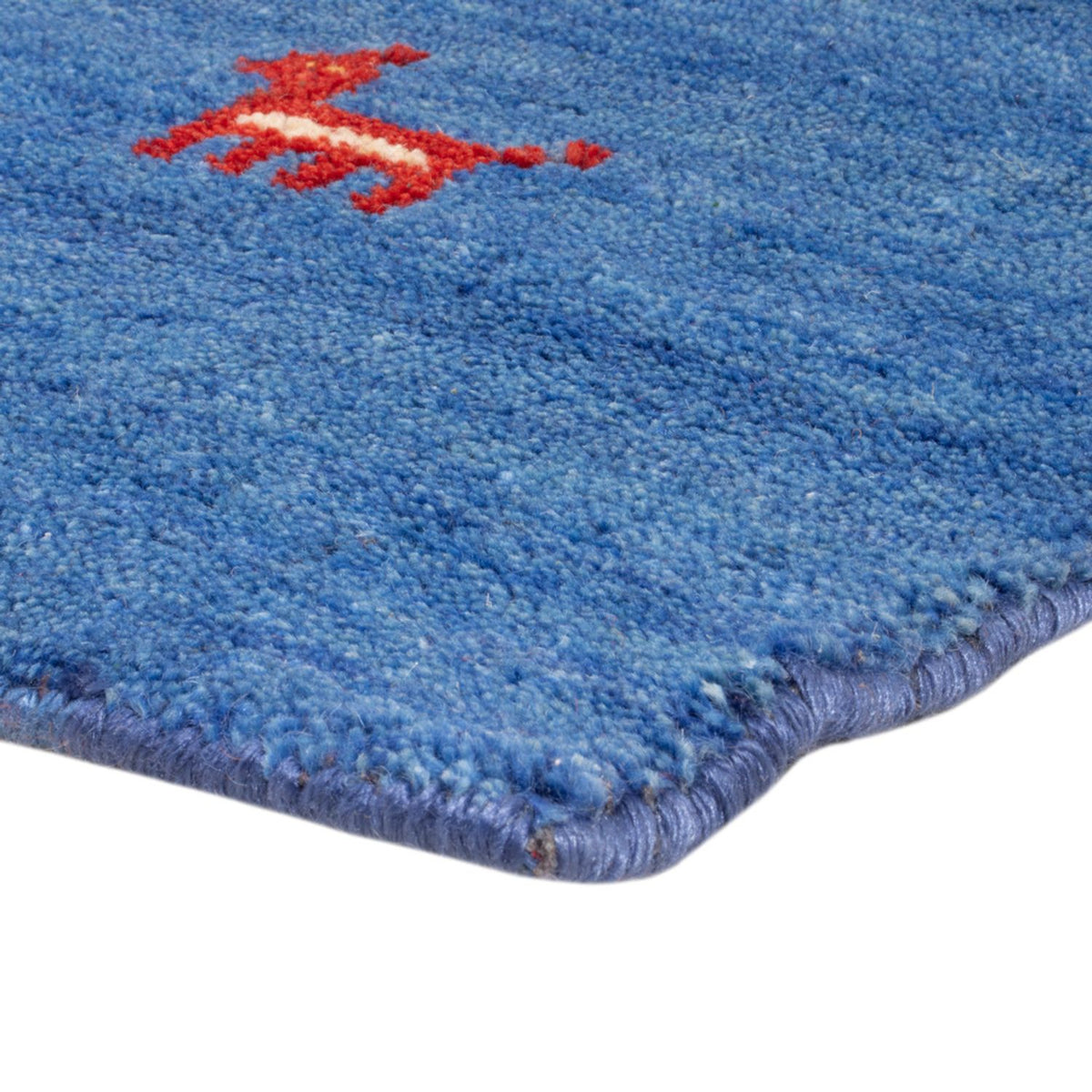 Alfombra Gabbeh - Softy cuadrado  - 150 x 150 cm - azul