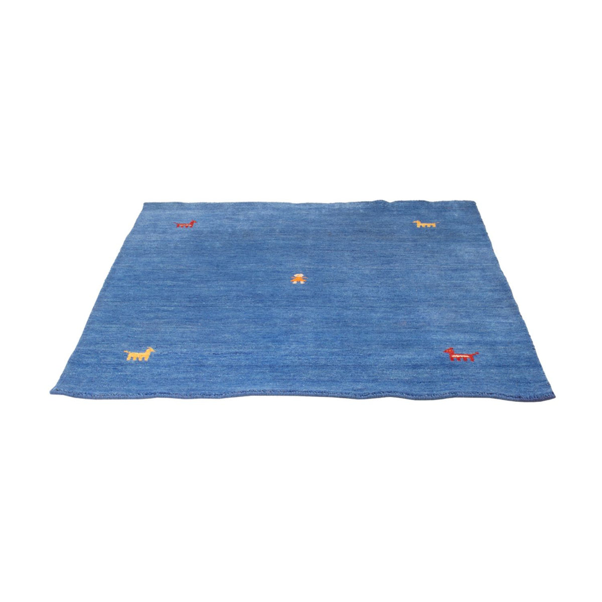 Alfombra Gabbeh - Softy cuadrado  - 150 x 150 cm - azul