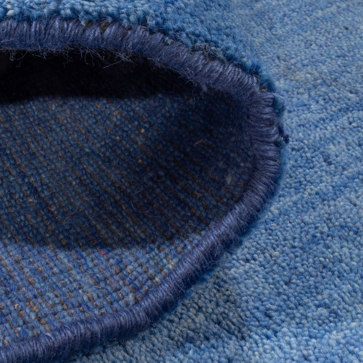 Alfombra Gabbeh - Softy cuadrado  - 150 x 150 cm - azul