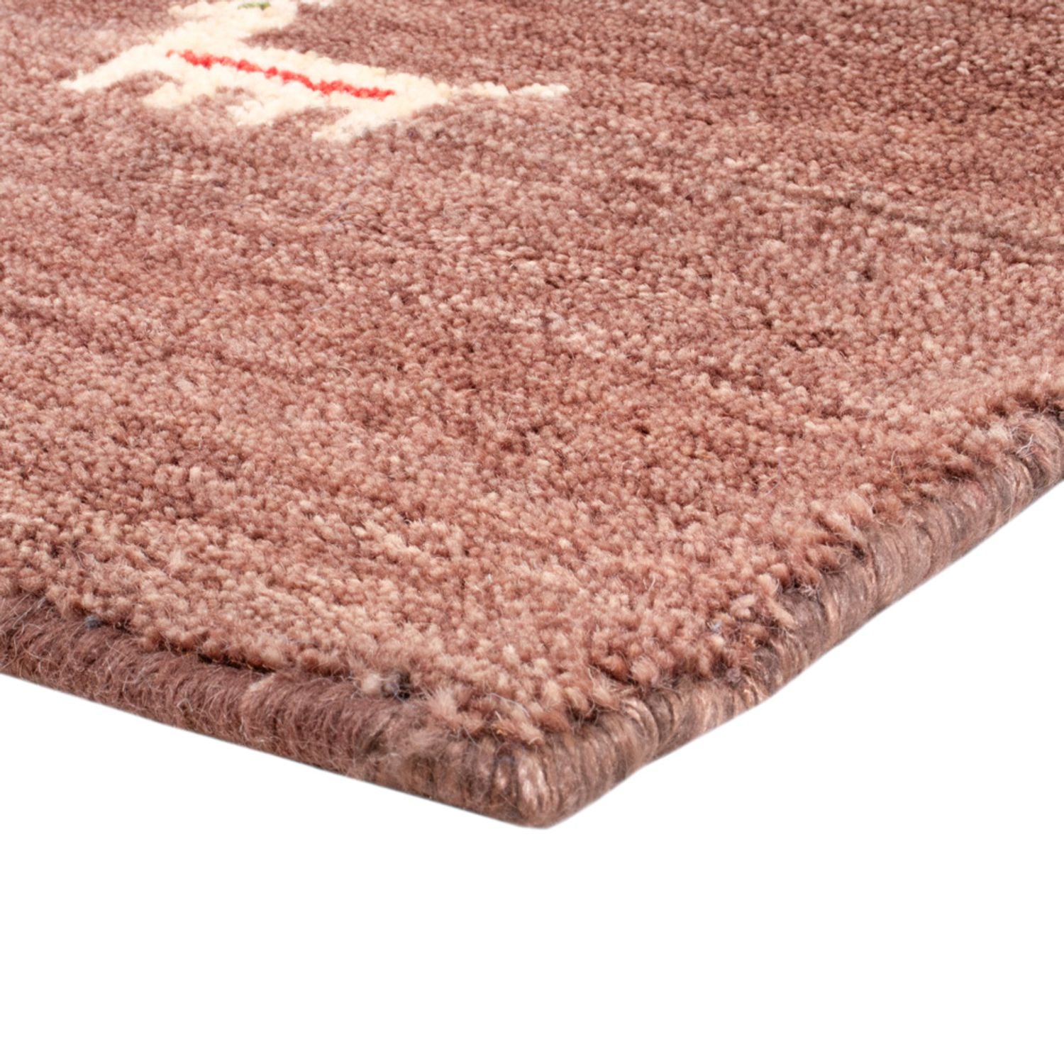 Alfombra Gabbeh - Softy cuadrado  - 150 x 150 cm - marrón