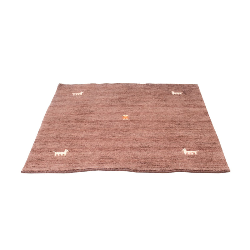 Alfombra Gabbeh - Softy cuadrado  - 150 x 150 cm - marrón