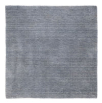 Alfombra Gabbeh - Loribaft Softy cuadrado  - 150 x 150 cm - gris