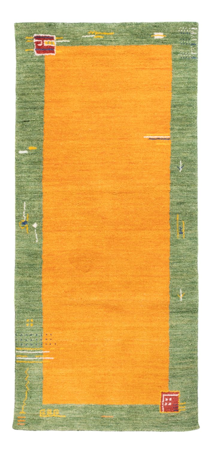 Alfombra de pasillo Alfombra Gabbeh - Softy - 200 x 80 cm - naranja