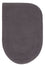 Alfombra de lana forma especial  - 90 x 60 cm - gris