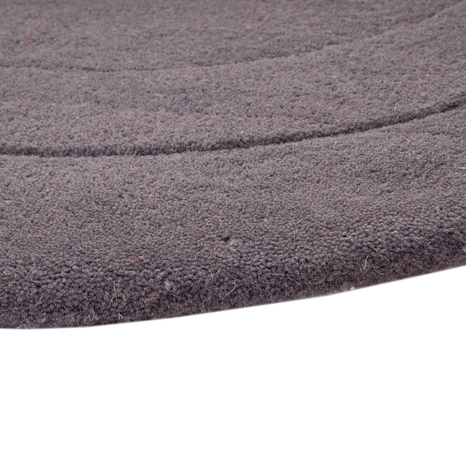 Alfombra de lana forma especial  - 90 x 60 cm - gris
