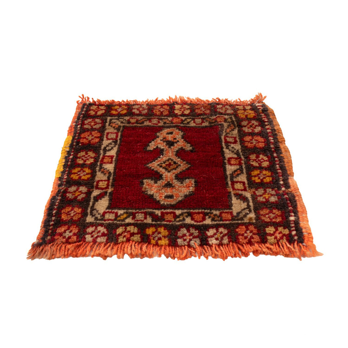 Alfombra oriental - 27 x 24 cm - rojo