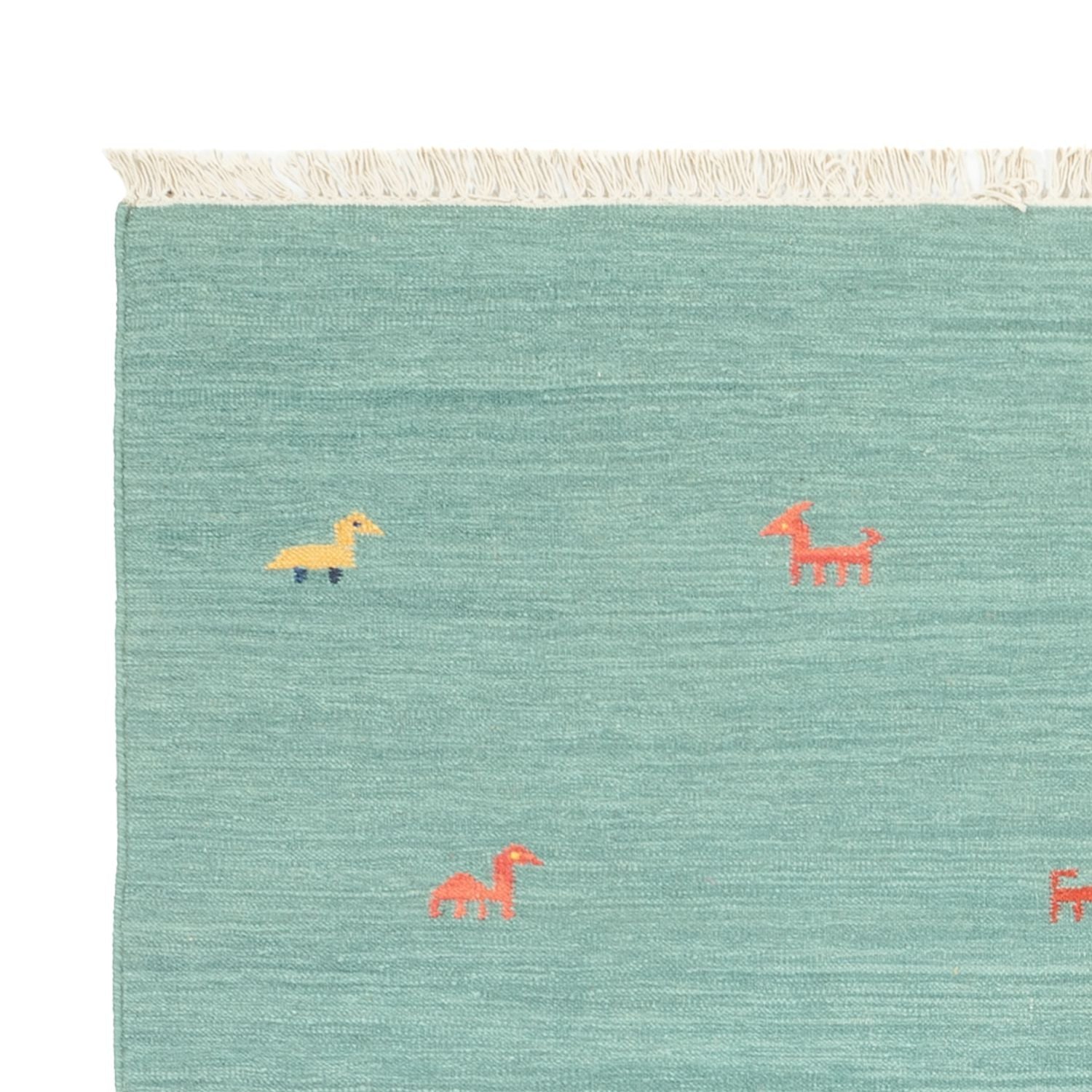 Alfombra Kelim - Tendencia - 240 x 160 cm - turquesa