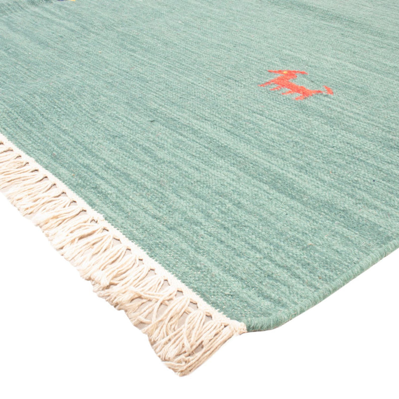 Alfombra Kelim - Tendencia - 240 x 160 cm - turquesa