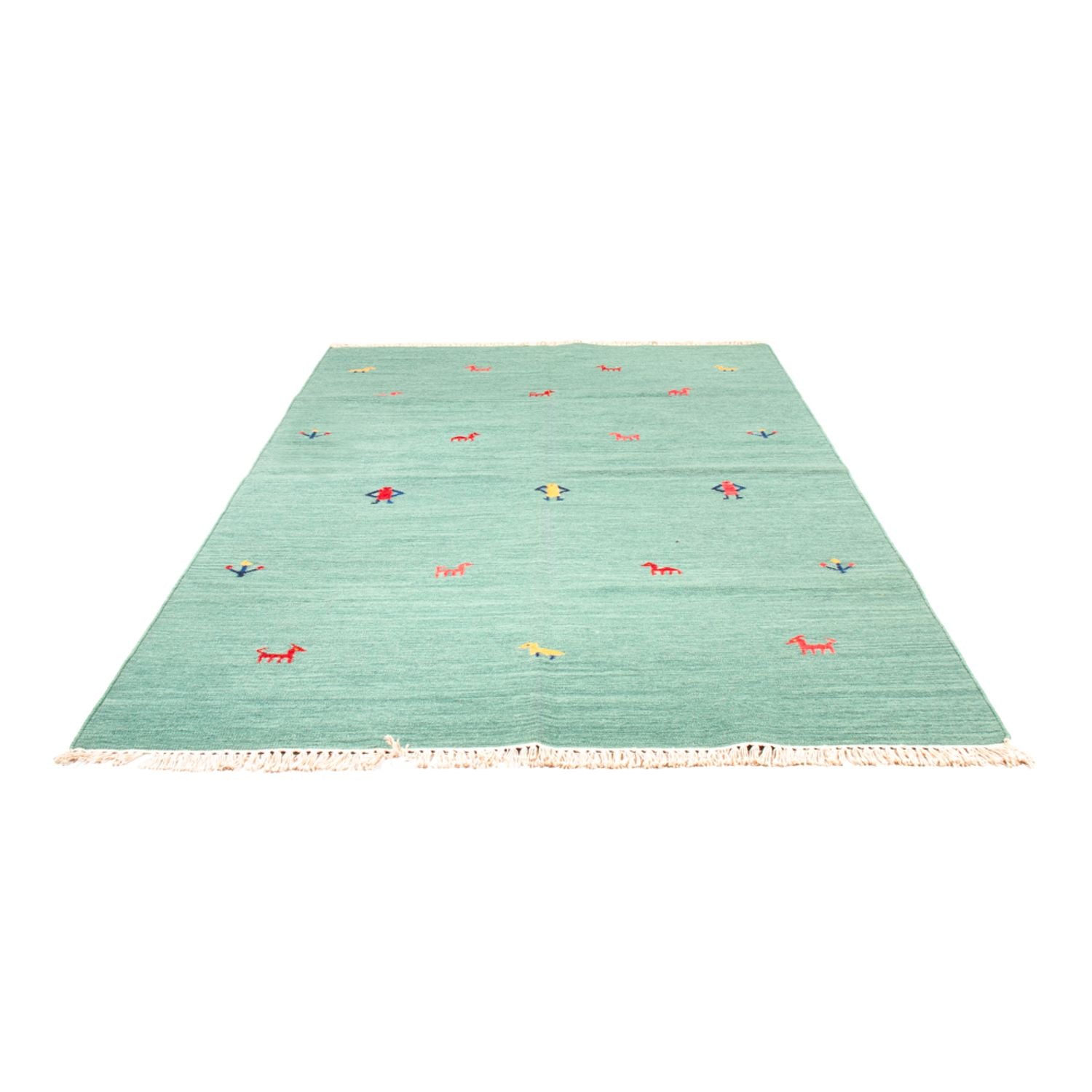 Alfombra Kelim - Tendencia - 240 x 160 cm - turquesa