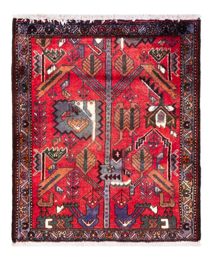 Alfombra persa - Clásica - 99 x 89 cm - rojo