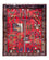 Alfombra persa - Clásica - 99 x 89 cm - rojo