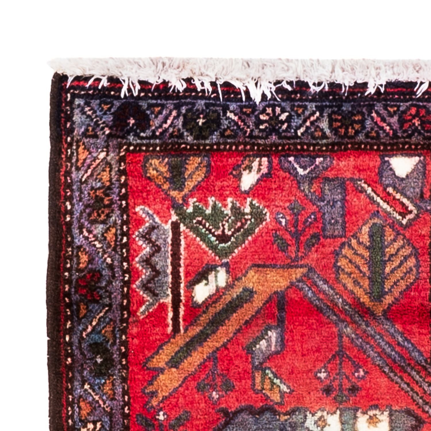 Alfombra persa - Clásica - 99 x 89 cm - rojo