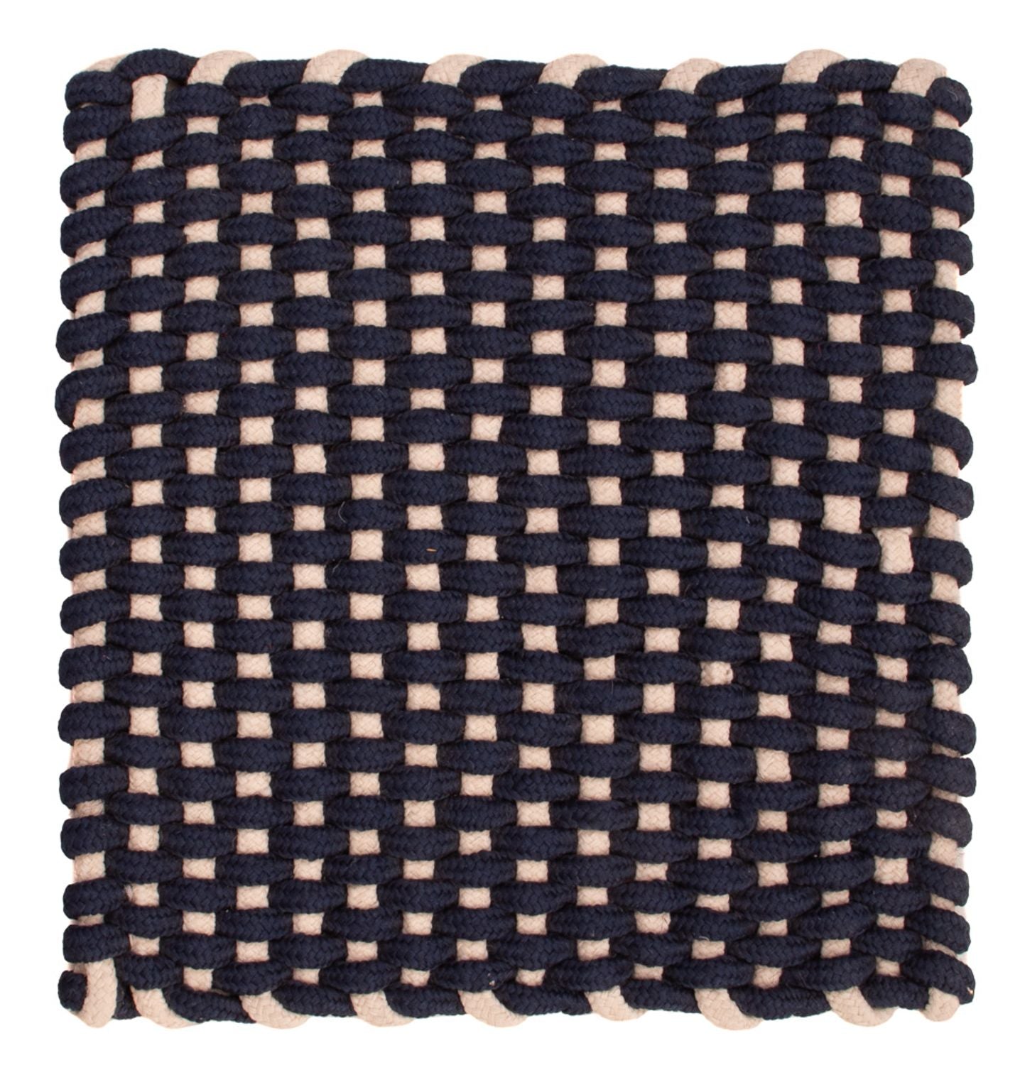 Alfombra cuadrado  - 41 x 41 cm - azul oscuro