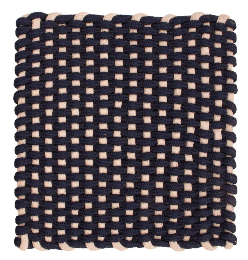 Alfombra cuadrado  - 41 x 41 cm - azul oscuro