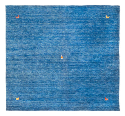 Alfombra Gabbeh - Softy cuadrado  - 250 x 250 cm - azul