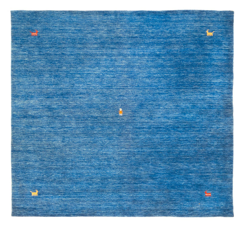 Alfombra Gabbeh - Softy cuadrado  - 250 x 250 cm - azul