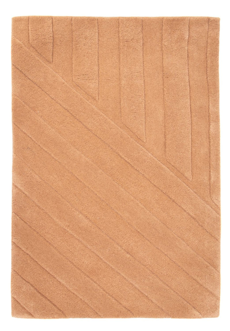 Alfombra de lana - 90 x 60 cm - salmón