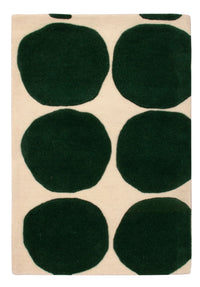Alfombra de lana - 90 x 60 cm - verde