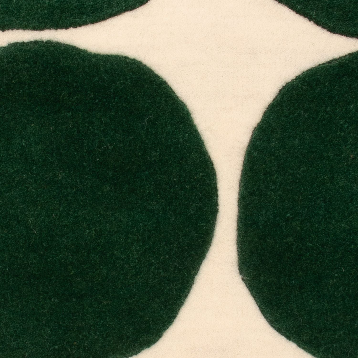 Alfombra de lana - 90 x 60 cm - verde