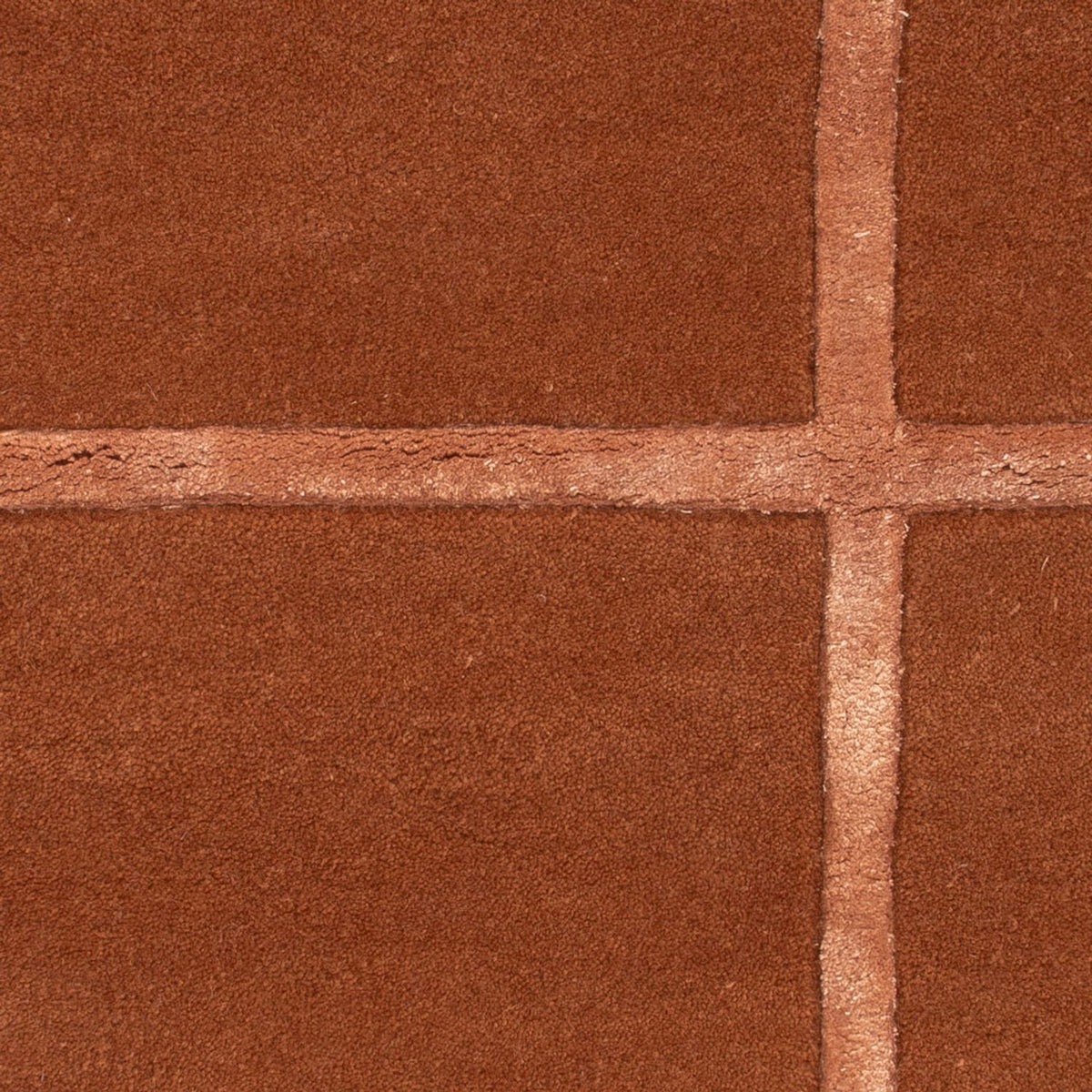 Alfombra de lana - 90 x 60 cm - marrón