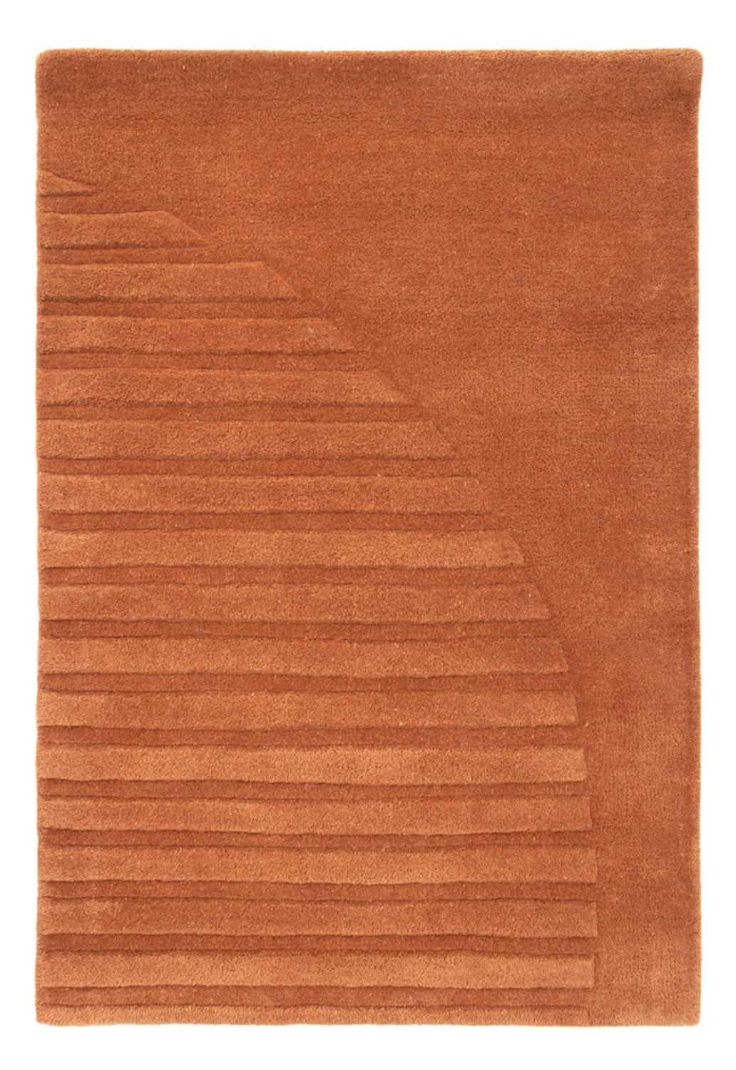 Alfombra de lana - 90 x 60 cm - marrón