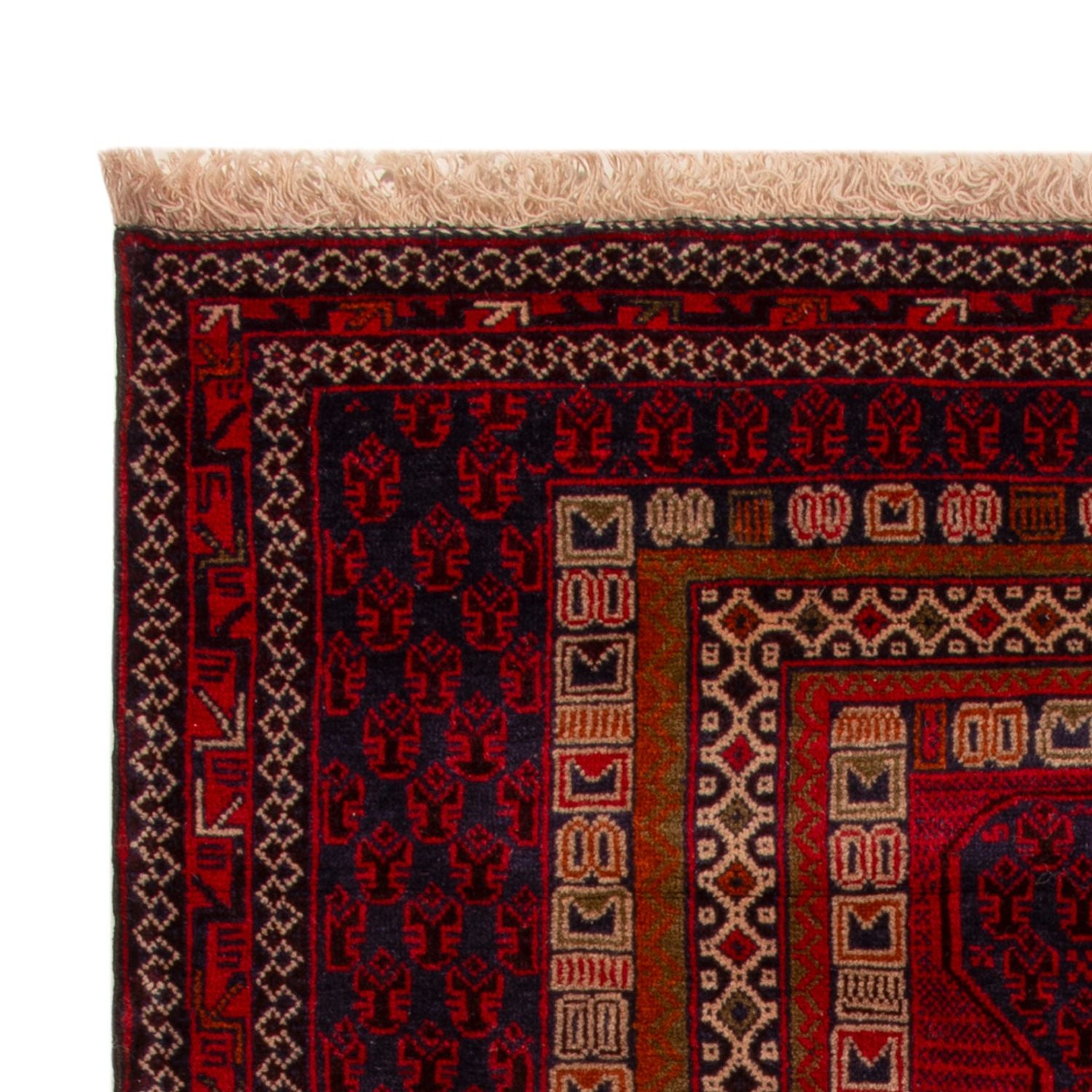 Alfombra Belutsch - 138 x 91 cm - rojo