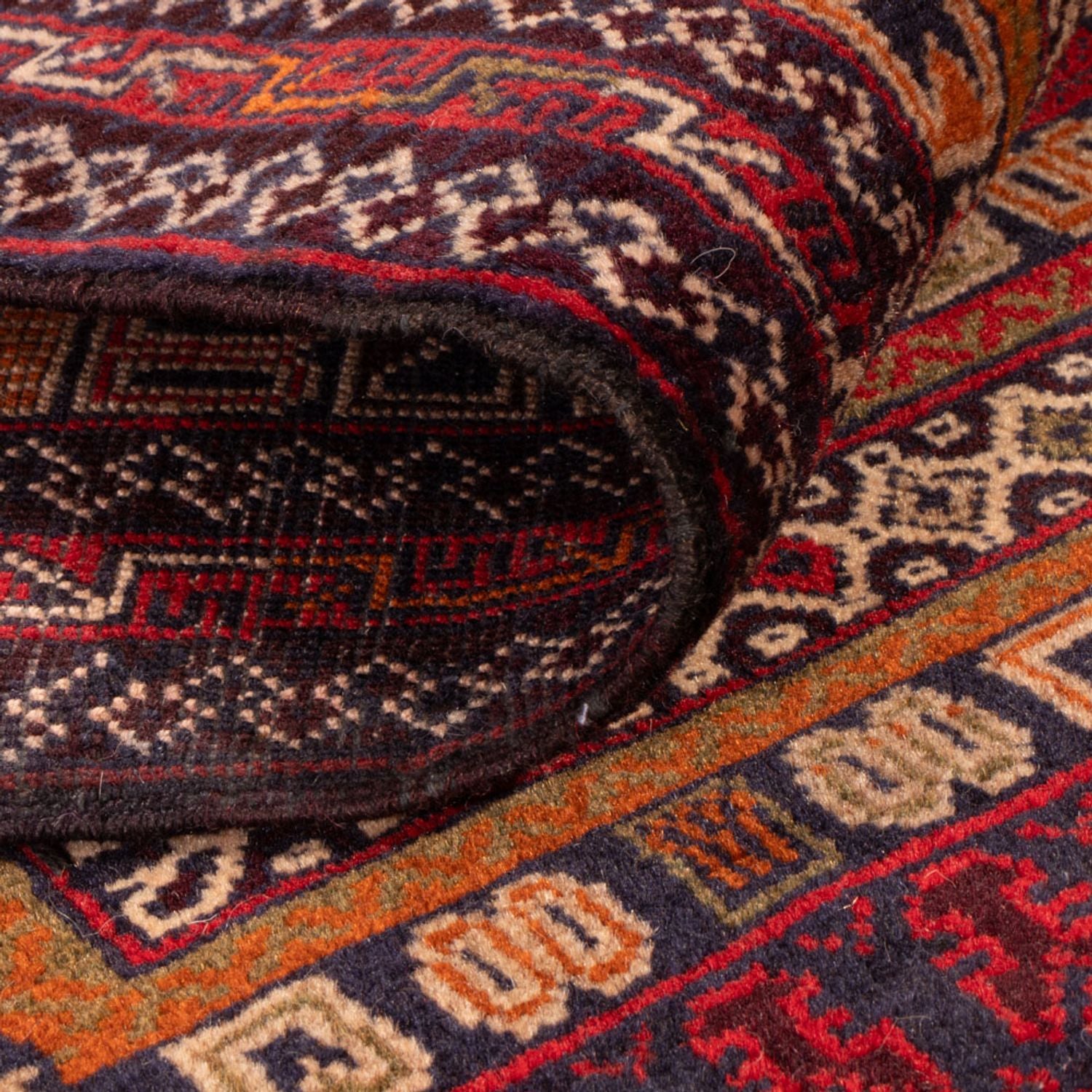Alfombra Belutsch - 138 x 91 cm - rojo