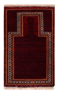 Alfombra Belutsch - 148 x 96 cm - rojo