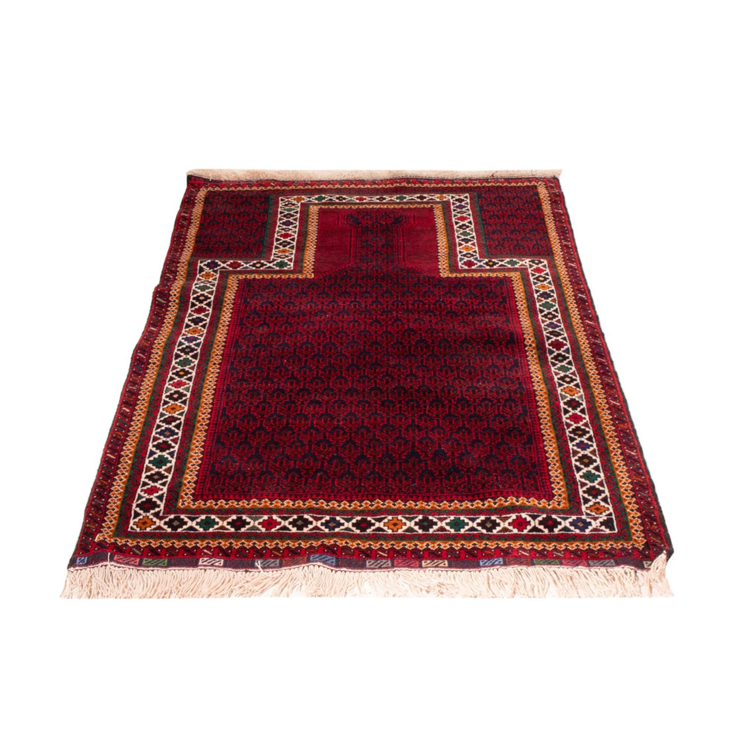 Alfombra Belutsch - 148 x 96 cm - rojo
