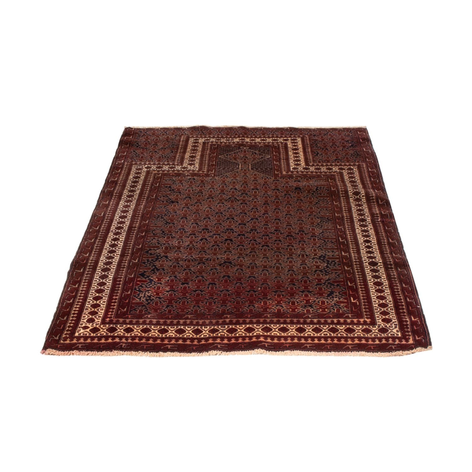 Alfombra Belutsch - 140 x 102 cm - rojo