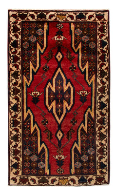 Alfombra persa - Nómada - Miana - 137 x 83 cm - rojo