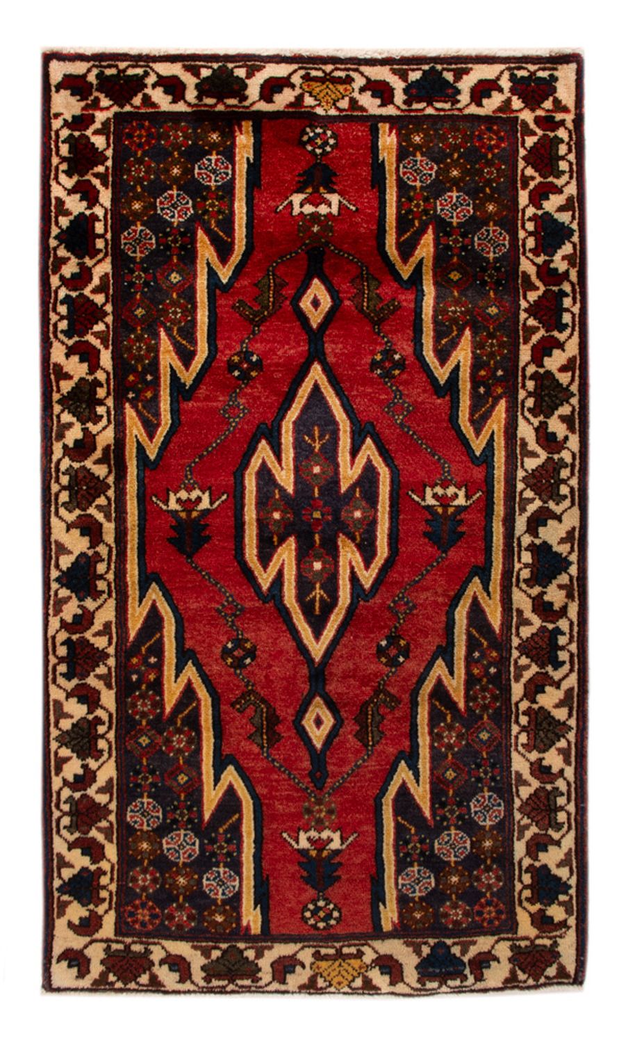 Alfombra persa - Nómada - Miana - 137 x 83 cm - rojo